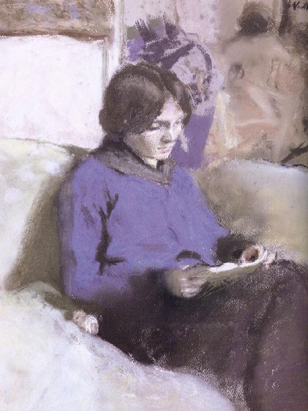 Edouard Vuillard Reading oil painting image